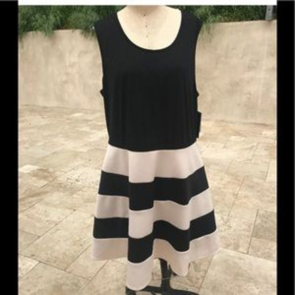 City Studio scuba dress sleeveless Plus Size